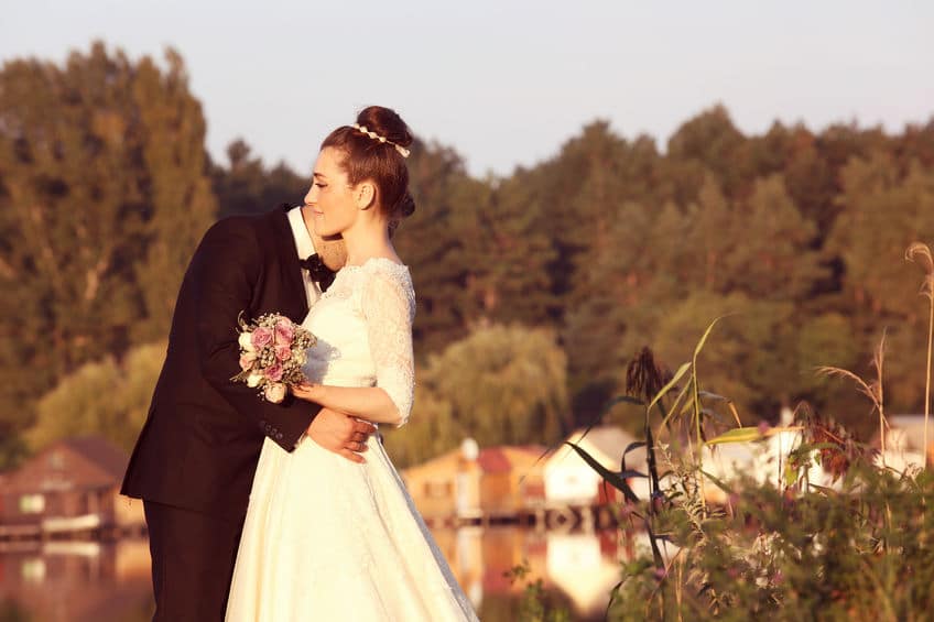 wedding photo of a couple