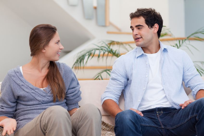 couple having a conversation