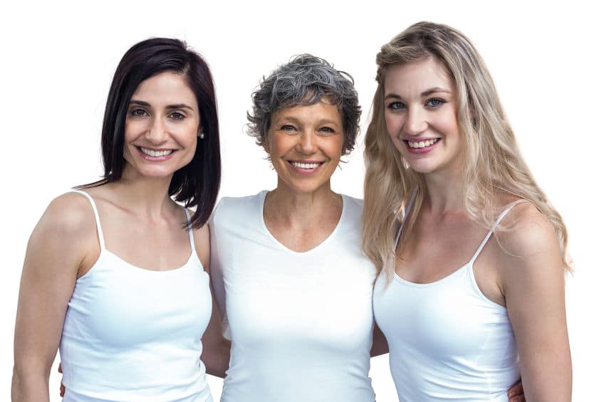 a group of 3 women in different ages