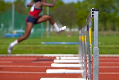 athlete on the track