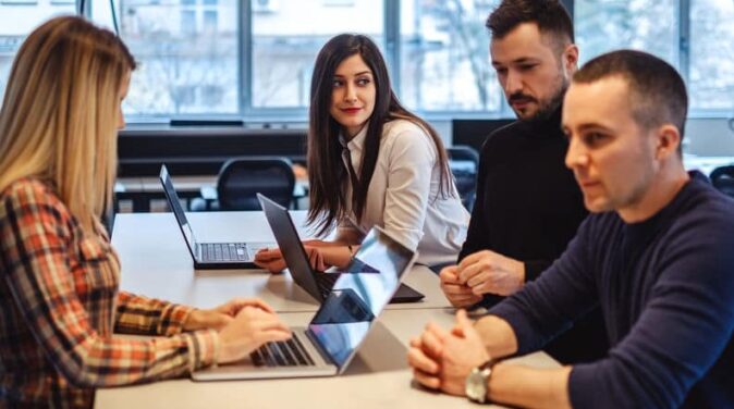 woman attracted to her officemate