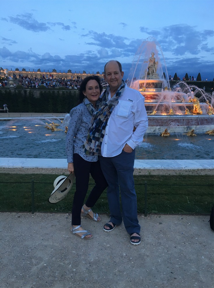 older married couple in the park