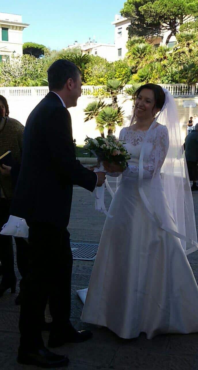 happy couple during their wedding ceremony